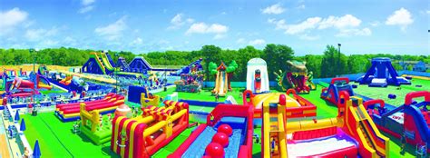 Inflatable park cape cod - The lily pad walk is waiting for its next challenger. Test your balance and laugh your way across. It's a fun one! We're open until 6pm today. #inflatablepark #waterpark #capecod #summervacation...